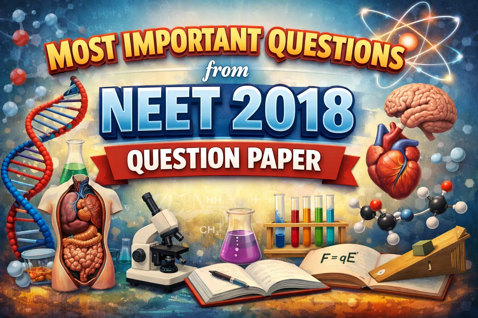 Most Important Questions from NEET 2018 Question Paper